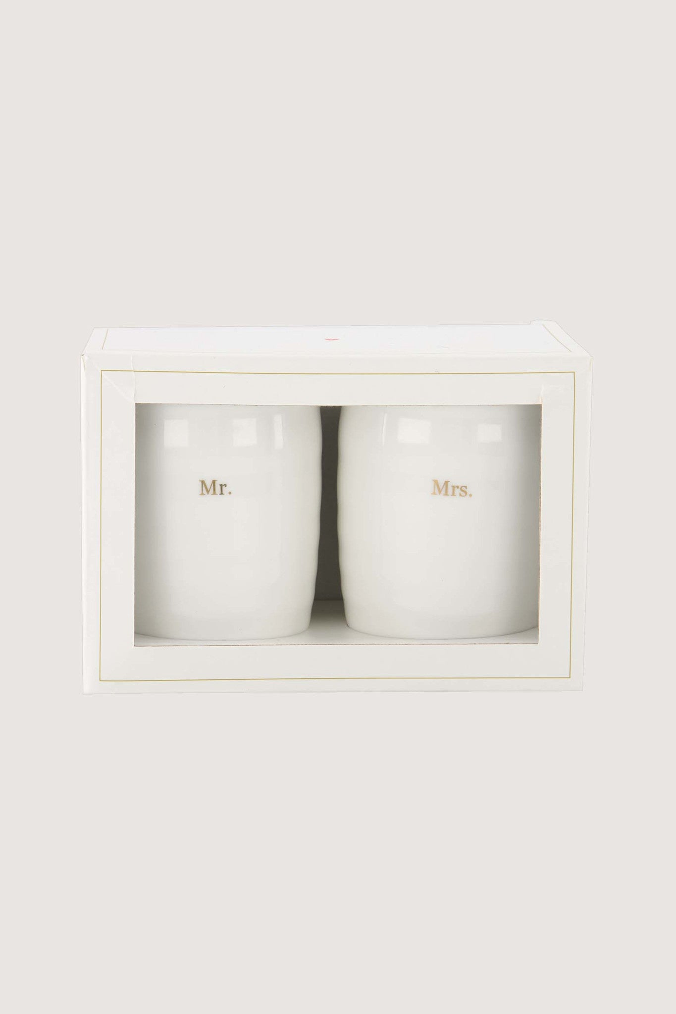 Set van 2 mokken in doosje 'Mr. & Mrs.'
