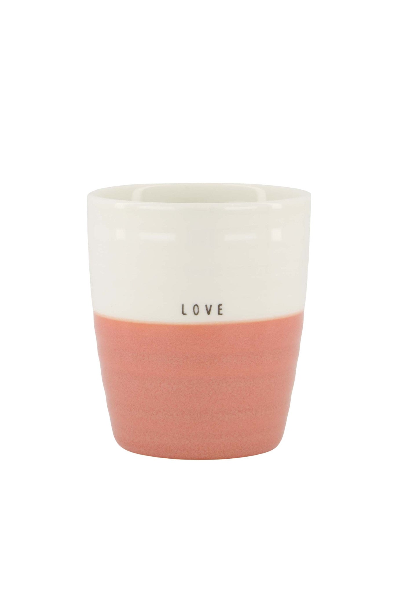 Koffiemok 'Love' - oudroze