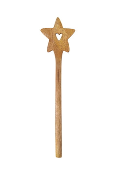 Houten spatel 'ster'