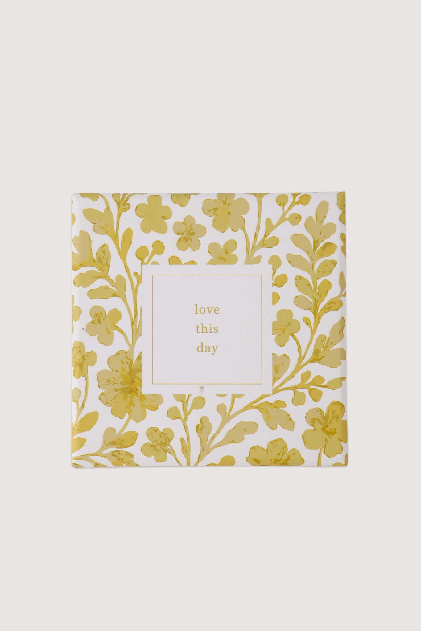 Set van 6 onderzetters (coasters) met hartje 'Love this day'