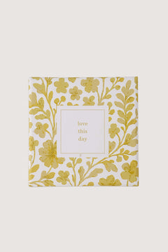 Set van 6 onderzetters (coasters) met hartje 'Love this day'