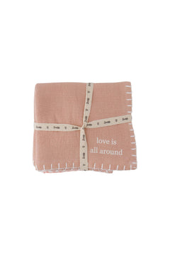 Set van 2 vaatdoekjes hartjes 'love is all around'