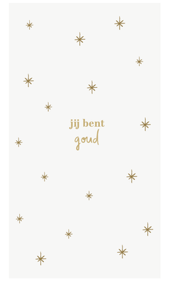 Servetten  'Jij bent goud' - 15 stuks