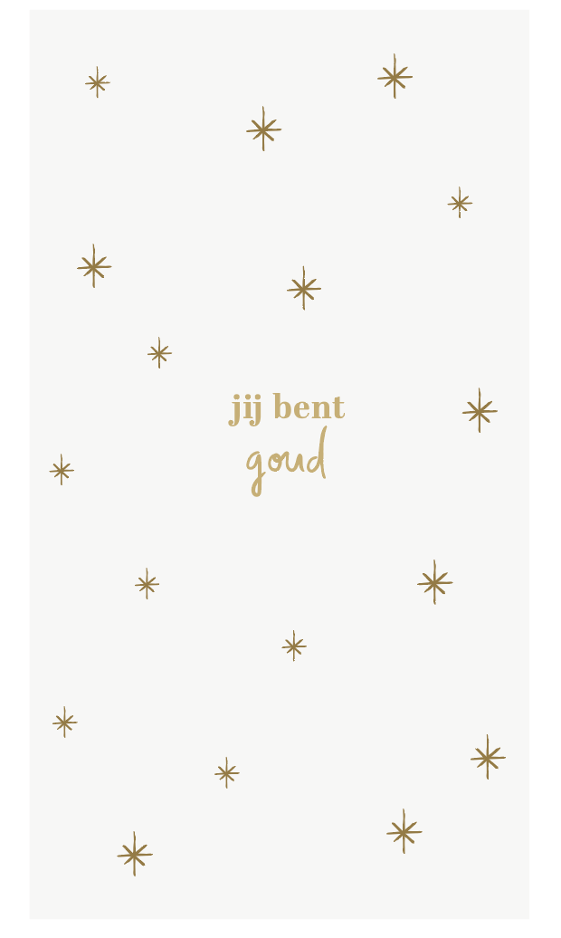 Servetten  'Jij bent goud' - 15 stuks