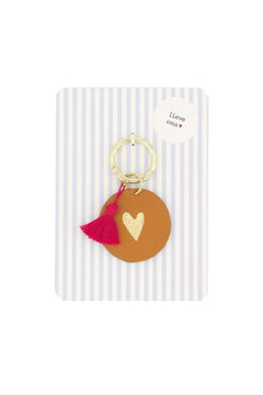 Kaart met sleutelhanger 'Lieve oma'