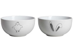 Set van 2 kommetjes 13 x 7cm thema Pasen
