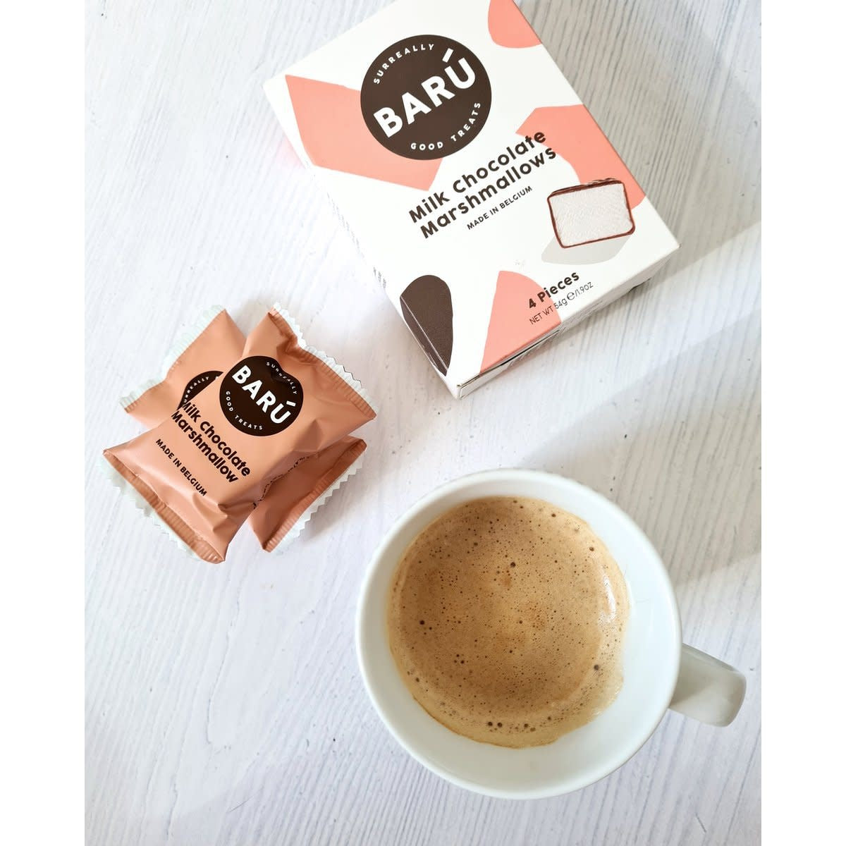 Marshmallows Milk Chocolate Marshmallows 54g/stuks