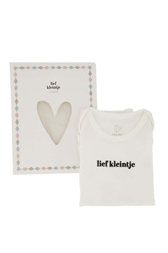 Rompertje 'lief kleintje' in doosje maat 62/68