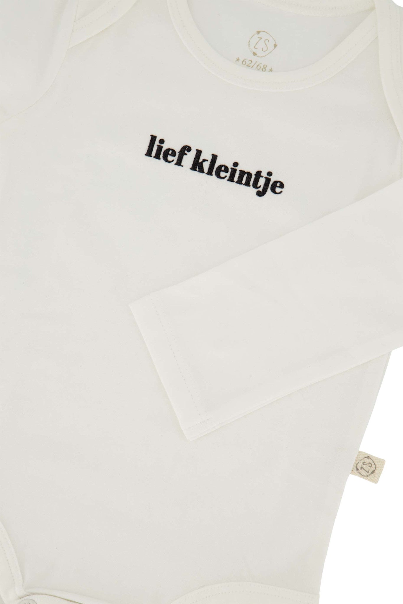 Rompertje 'lief kleintje' in doosje maat 62/68