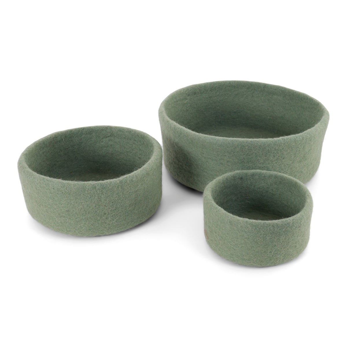 Ronde vilten mand ø16 Dusty light green