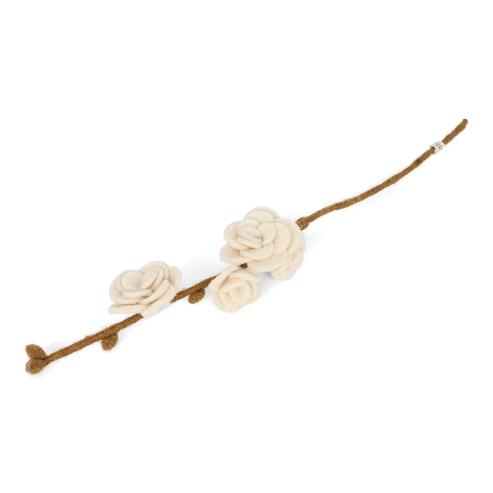 Branch with white roses