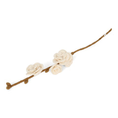 Branch with white roses