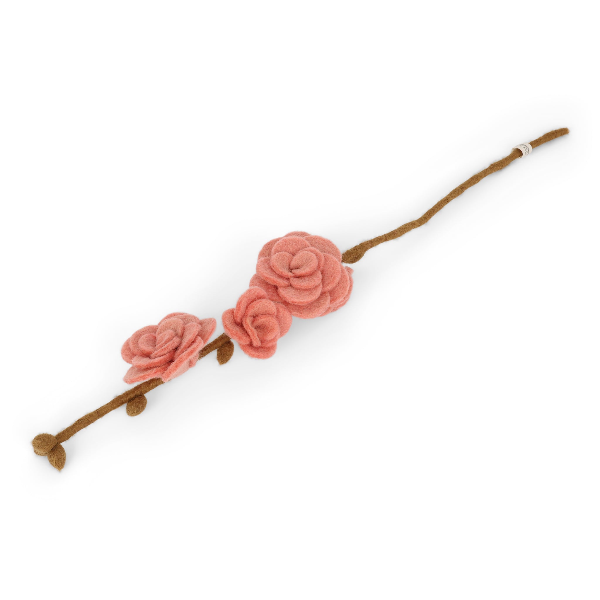 Branch with dusty red roses