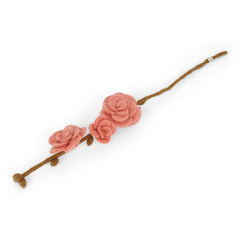 Branch with dusty red roses