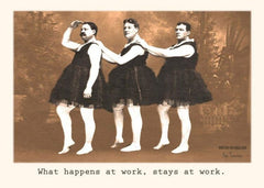 Wenskaart Ministerie van Unieke Zaken - What happens at work...