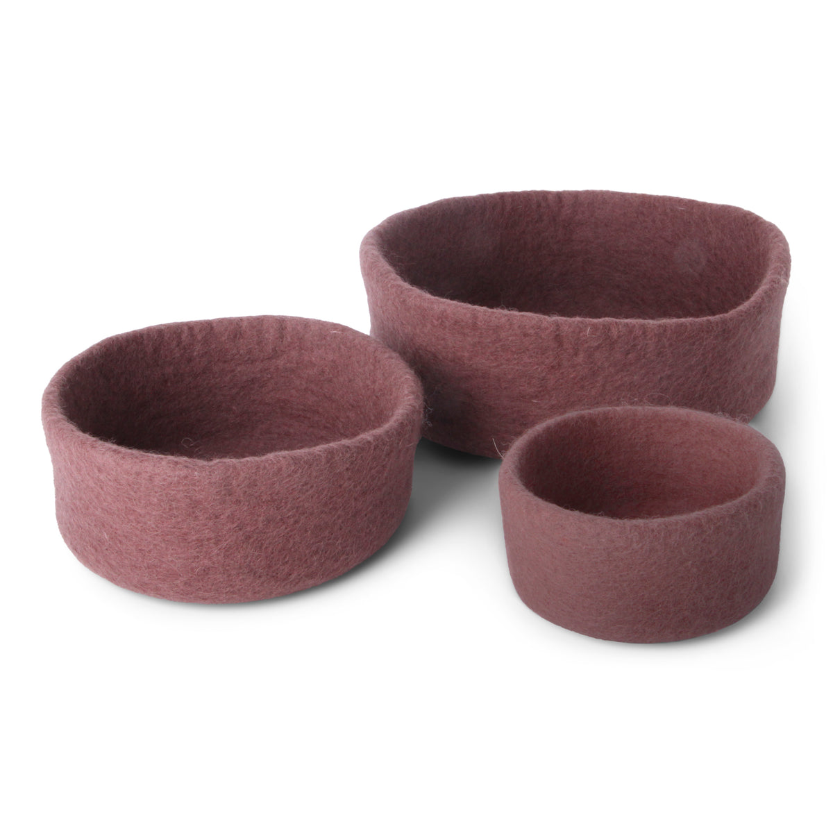 Ronde vilten mand ø12 Plum