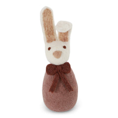 Konijn in vilt - 'Big Bunny with bow' - Lavender - 20 x 6 cm
