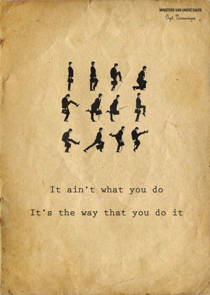 Wenskaart Ministerie van Unieke Zaken - 'It ain't what you do...'
