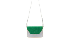 The Sticky Sis Club - Schoudertas La Promenade - Hortensia blue - Paris green