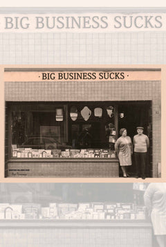 Wenskaart Ministerie van Unieke Zaken - 'Big business sucks'