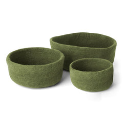 Ronde vilten mand ø12 Pine green