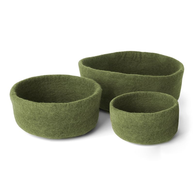 Ronde vilten mand ø23 Pine green