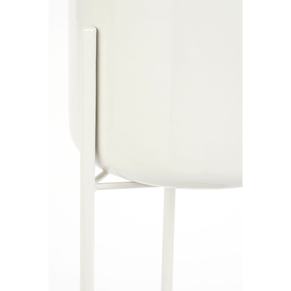 Colyn Bloempot op standaard - H60 xø19 cm - IJzer - Wit