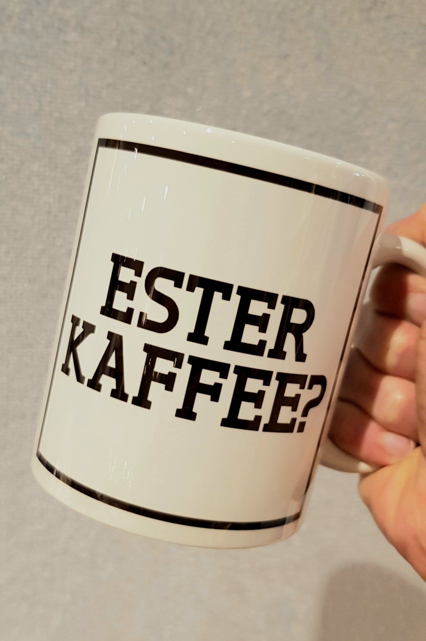 Mok 'Ester kaffee?'