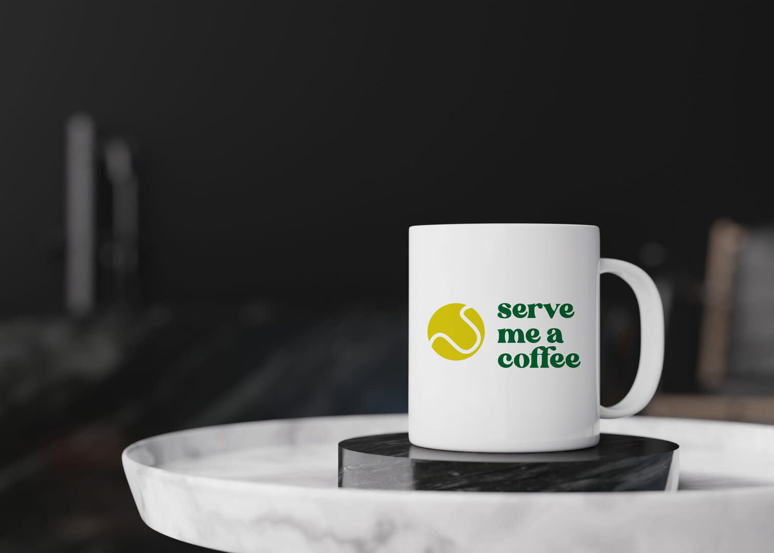 Mok Tennis 'Serve me a coffee' - ball