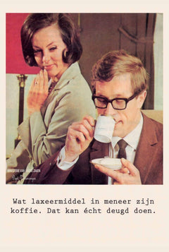 Wenskaart Ministerie van Unieke Zaken - 'Koffie voor meneer...'