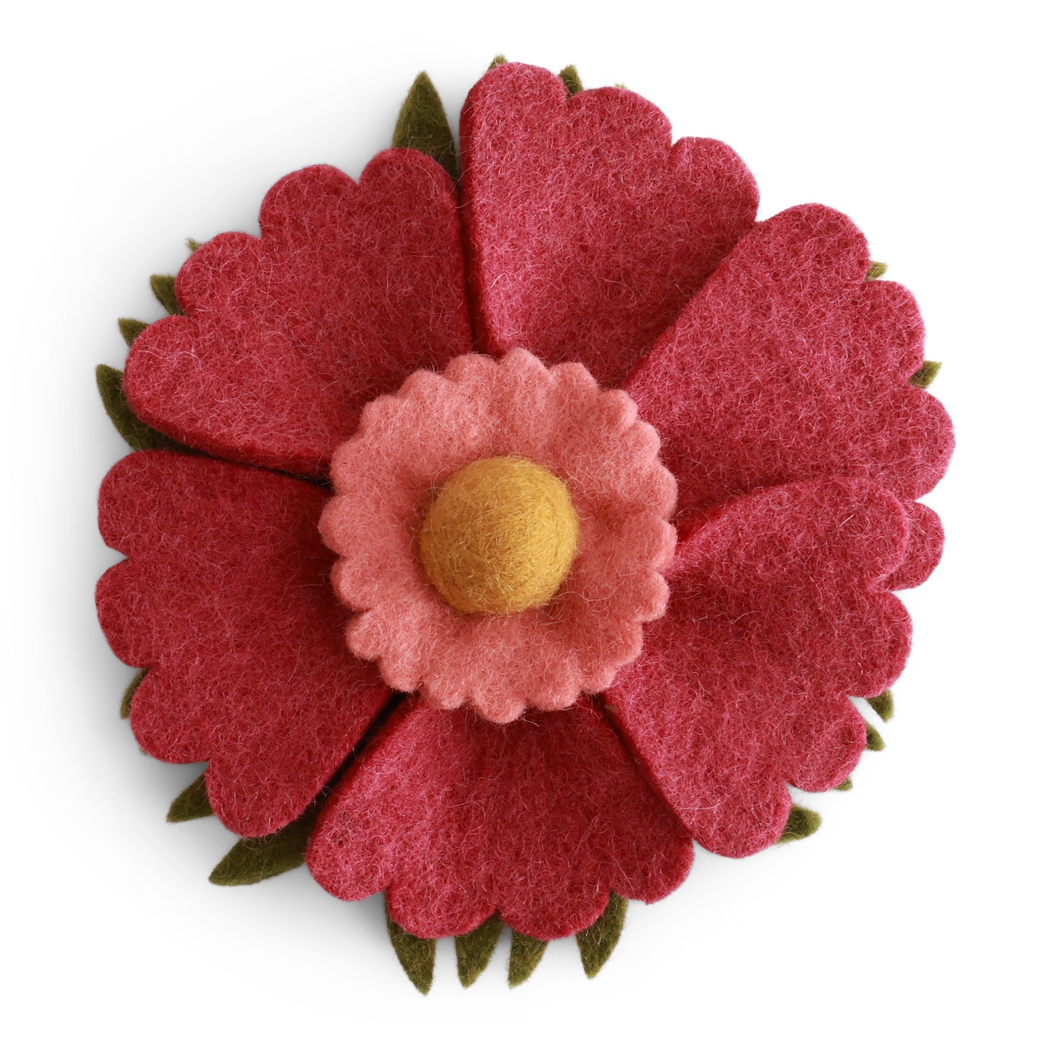 Autumn Anemone wall deco - wine red