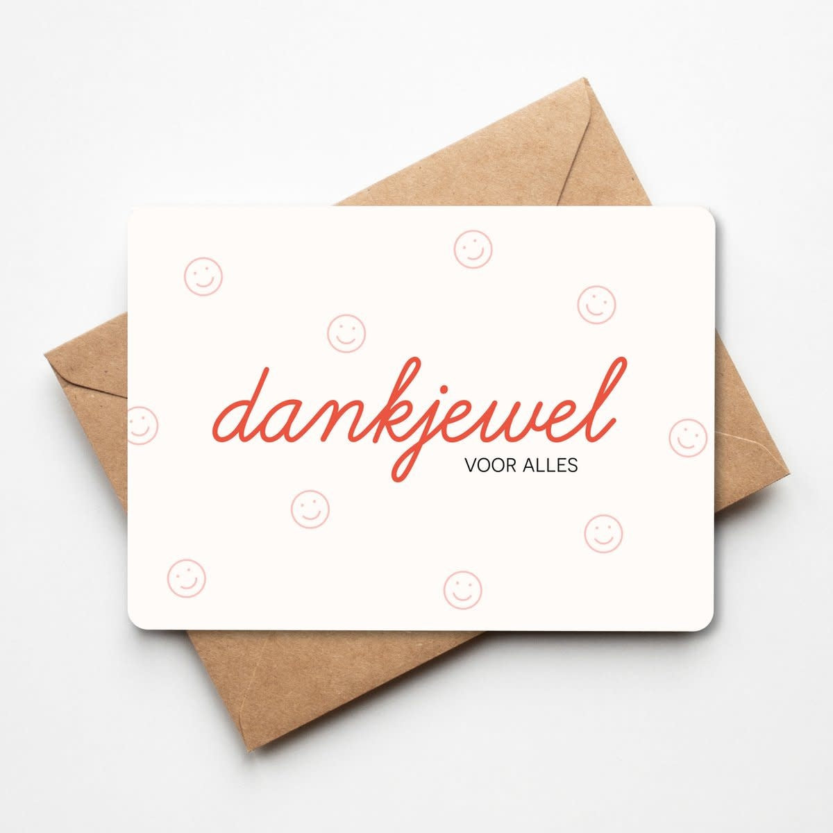 Wenskaart 'Dankjewel voor alles'