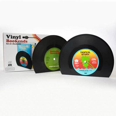 Vinyl boekenstaanders (2 stuks)