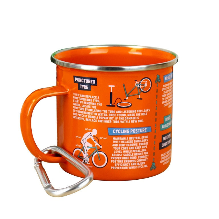 Mok emaille - Enamel Mug - Cycling Guide