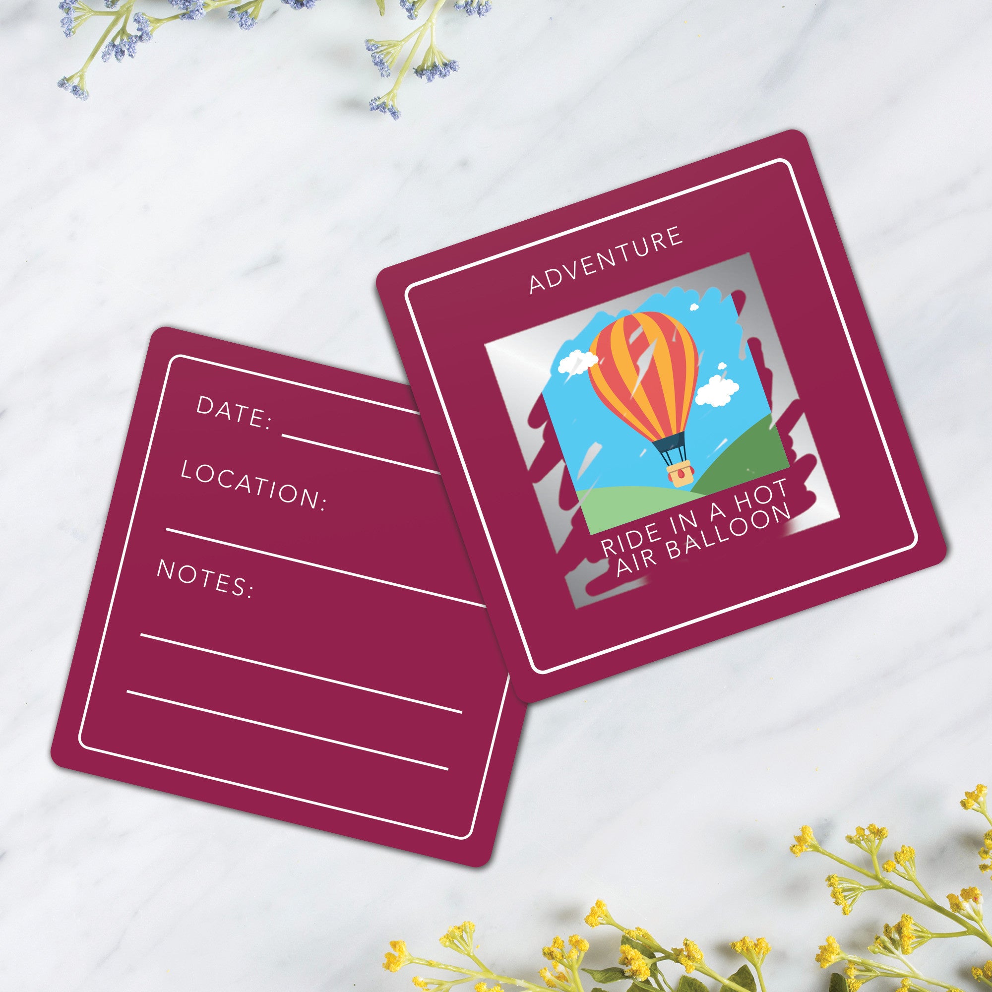 Bucket list scratch cards -  Things to do before you're 50