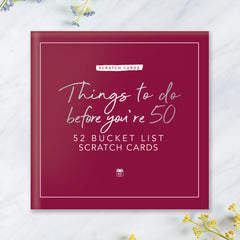 Bucket list scratch cards -  Things to do before you're 50
