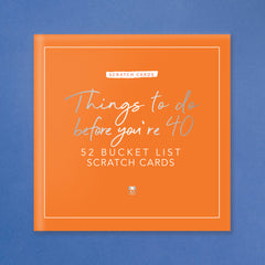 Bucket list scratch cards -  Things to do before you're 40