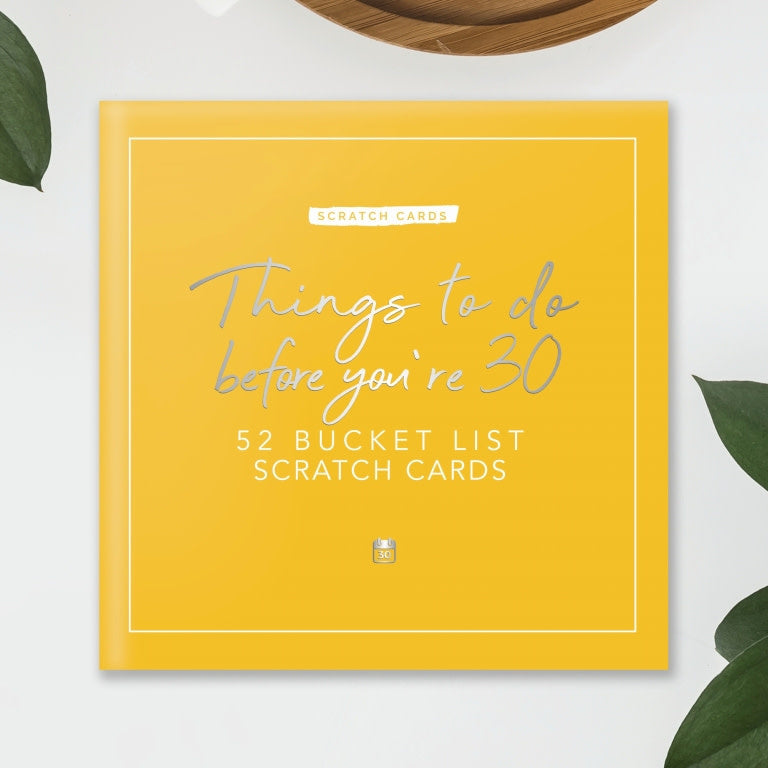 Bucket list scratch cards -  Things to do before you're 30