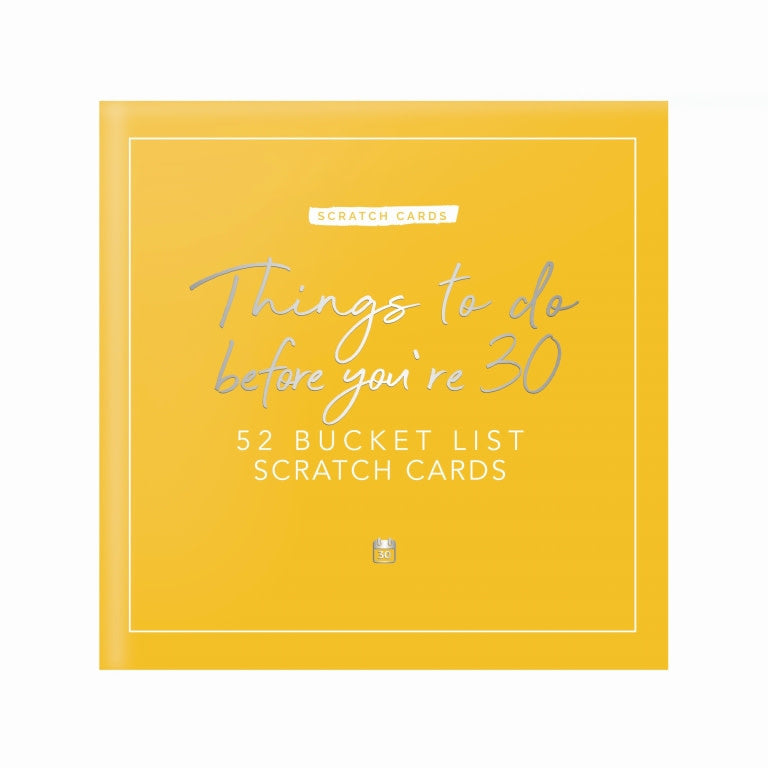 Bucket list scratch cards -  Things to do before you're 30