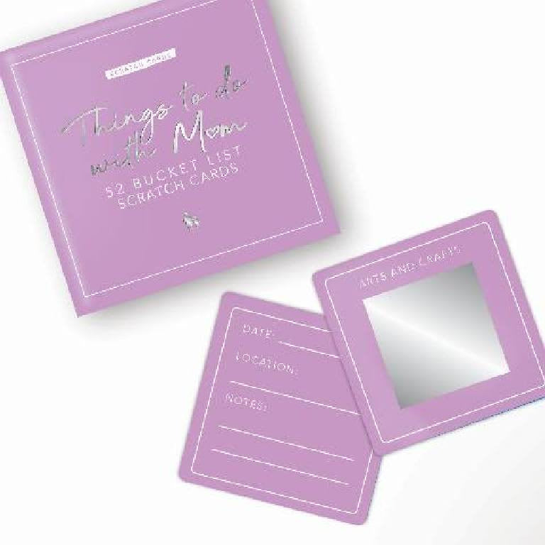 Bucket list scratch cards - Things to do with mom