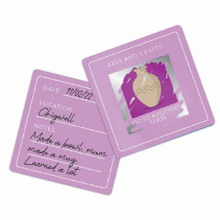 Bucket list scratch cards - Things to do with mom
