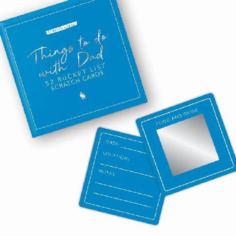 Bucket list scratch cards - Things to do with dad