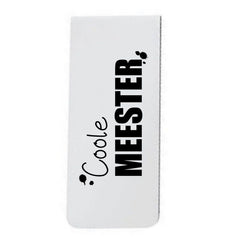 Magnetische boekenlegger in kadokaartje 'Coole meester'