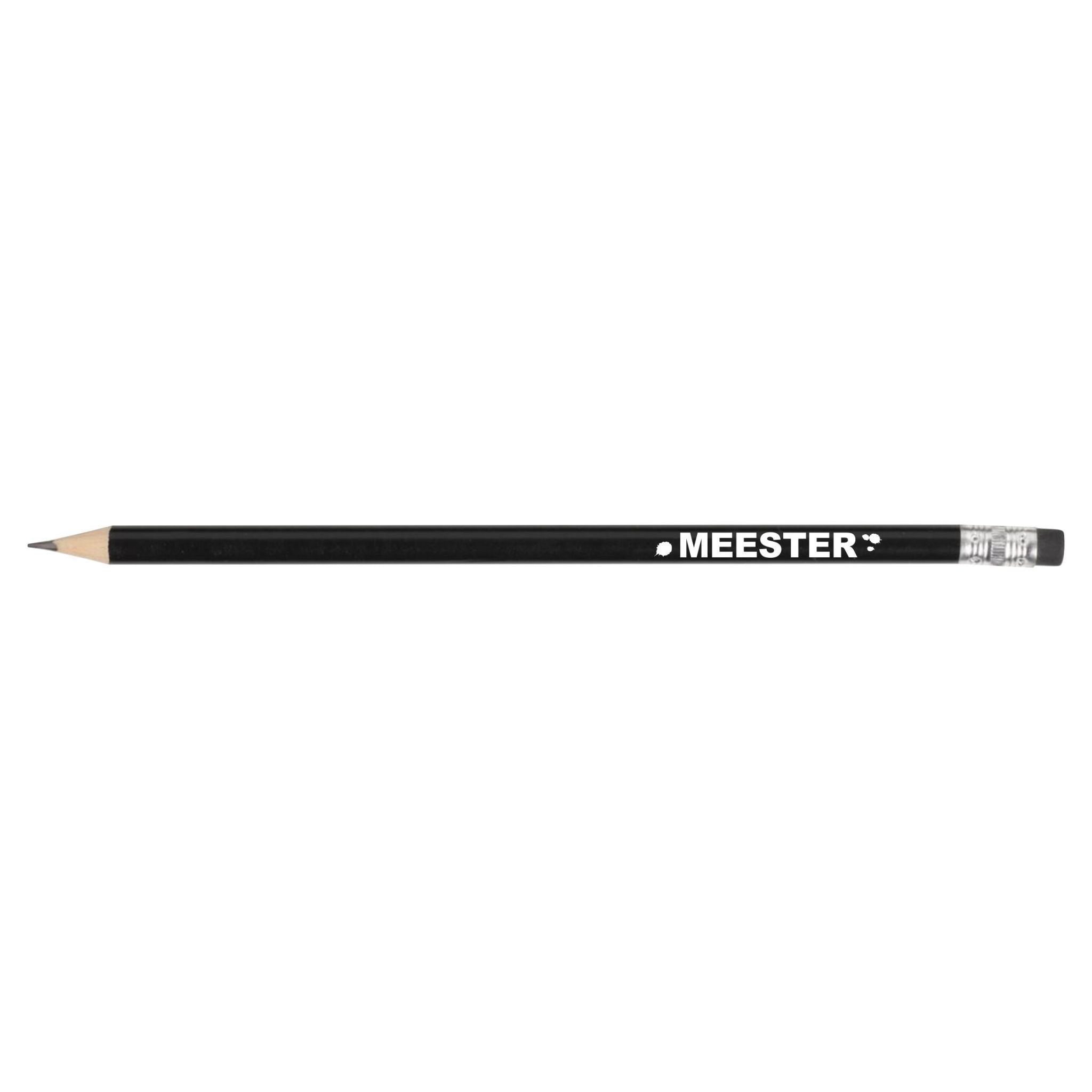Potlood 'Meester' (zwart)