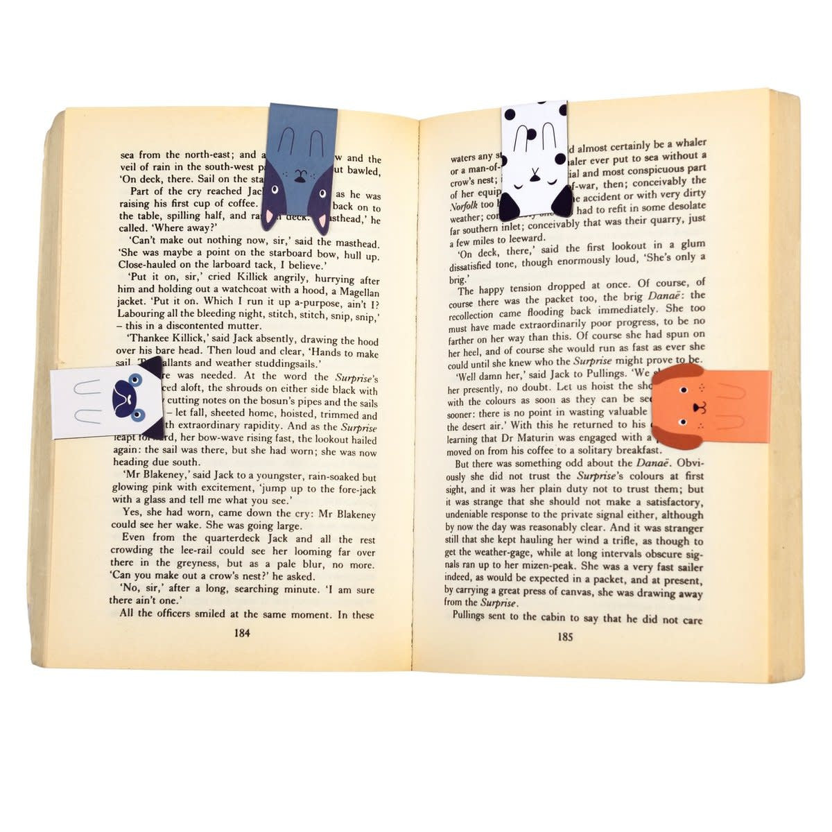Set van 4 magnetische boekenleggers - Hondjes