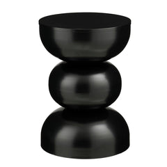 Luna Bijzettafel - H46 xø32 cm - IJzer - Zwart