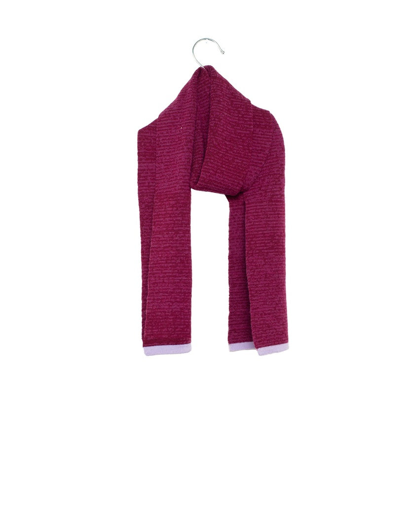 Sjaal in merinowol Apostrophe mini maroon