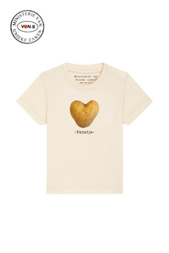 T-shirt Baby 'Patatje' - natural raw