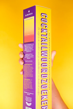 XL spelposter 'Cocktailwoordzoeker'