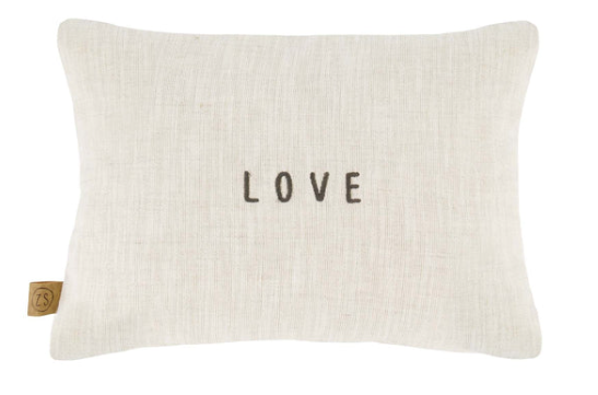 Kussen 'Love' - bloemenpatroon